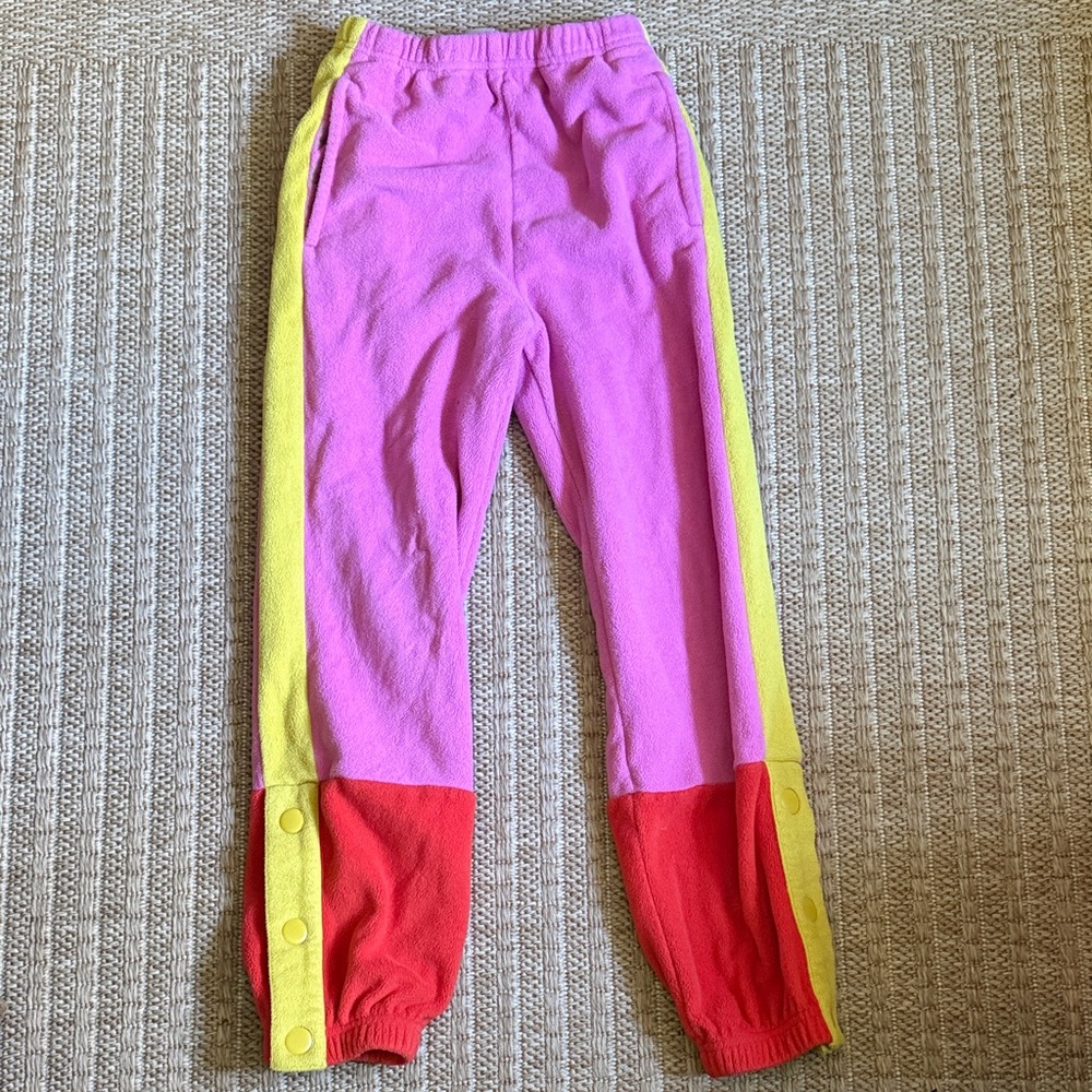 Hanna Andersson Pink, Yellow, and Red Joggers
